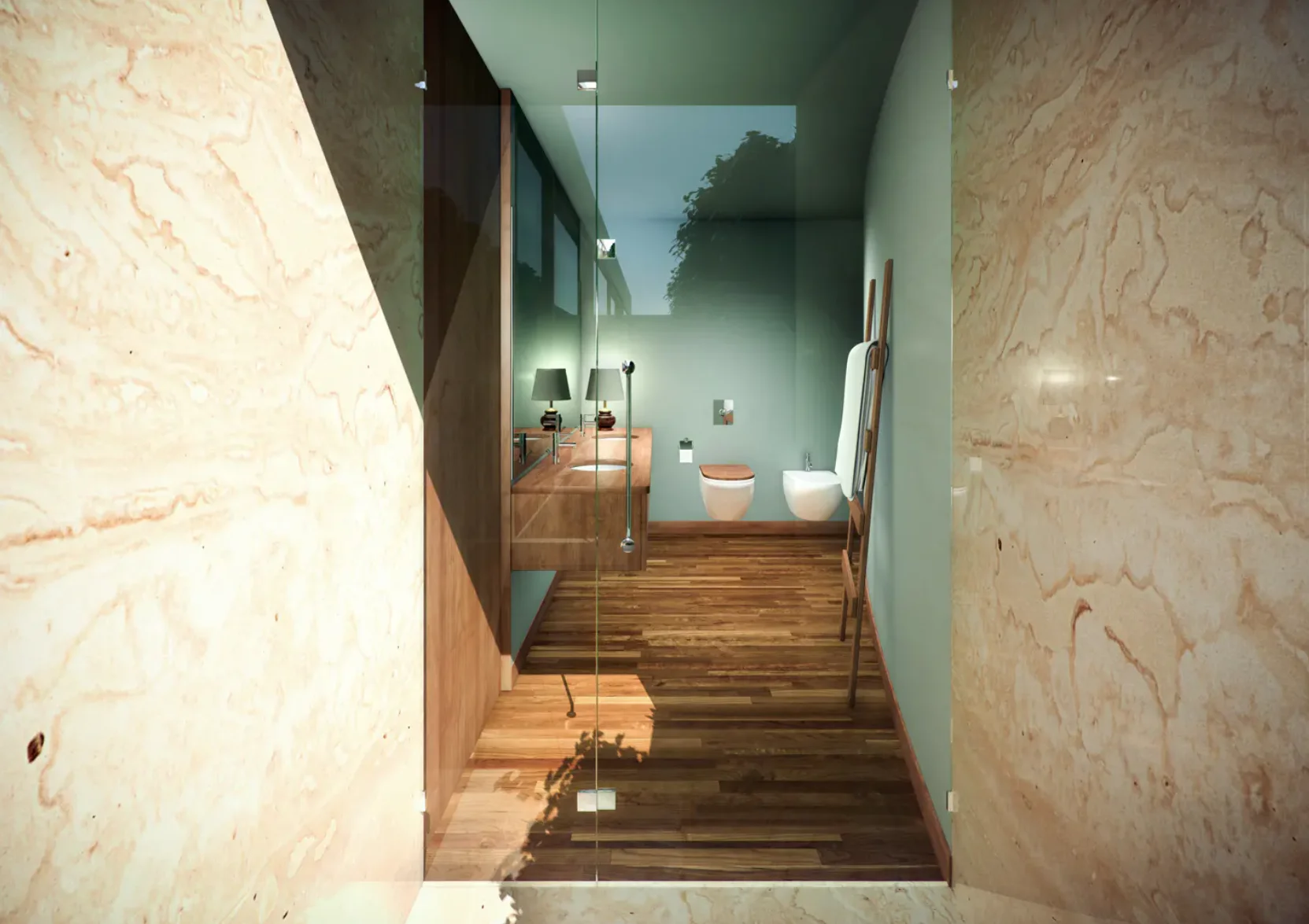 Suite com casa de banho de luxo